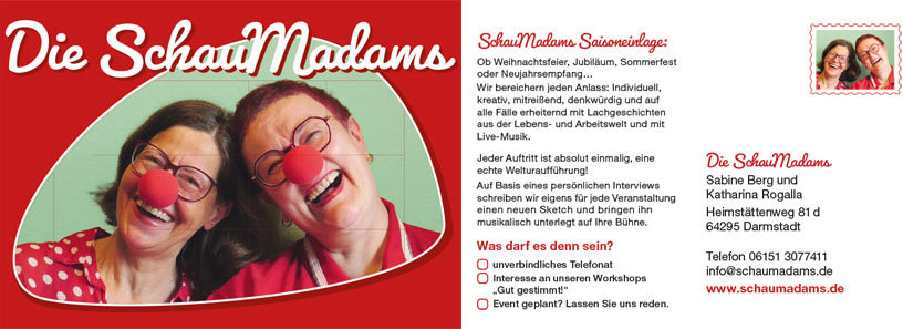 Postkarte Schaumadams
